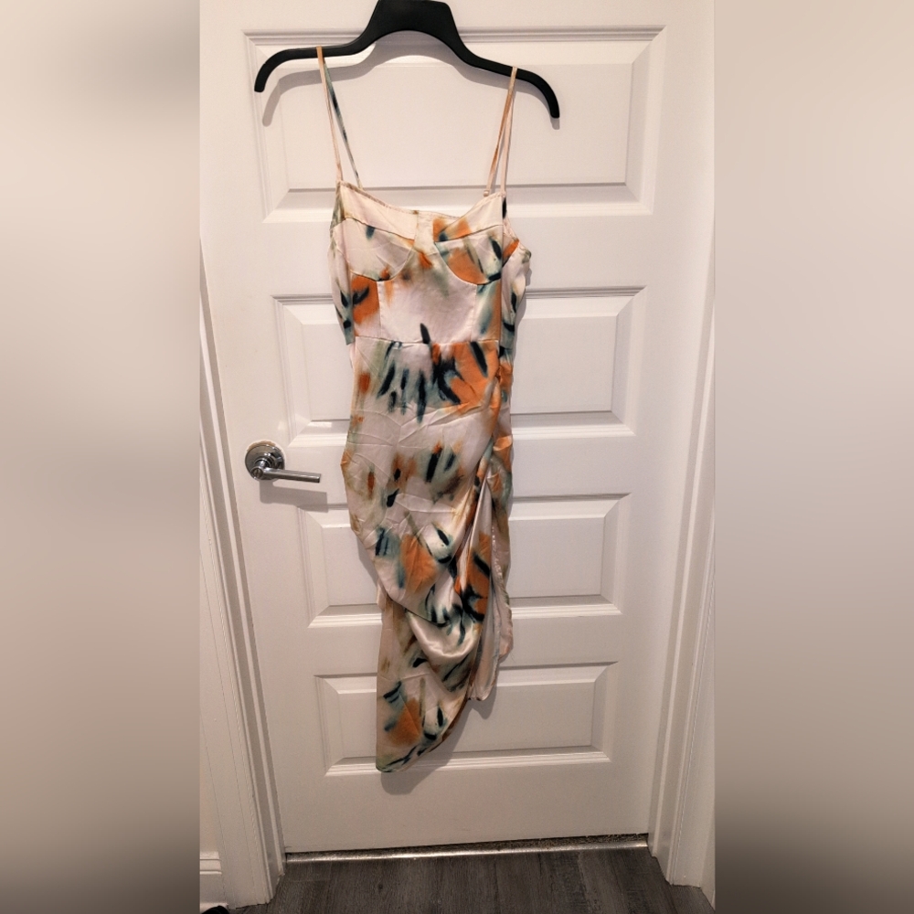 SHEIN Strapless Multicolor Dress